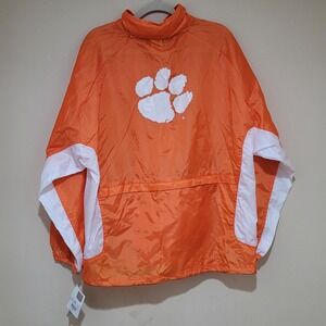 Clemson‎ Tigers Pack Away Orange Windbreaker Jacket NCAA Collegiate Medium New